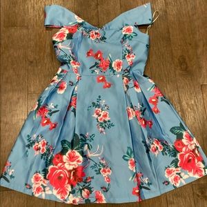 Floral Off the Shoulder Dress